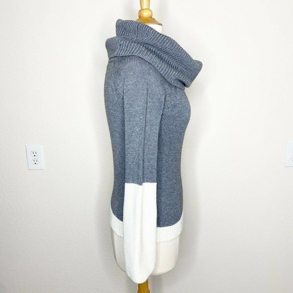 DO+BE Two-Tone Cowl Neck Sweater - Picture 5 of 8